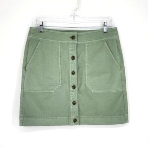 Vineyard Vines NWT Garment Dyed Utility Skirt Sage Olive Women's 6